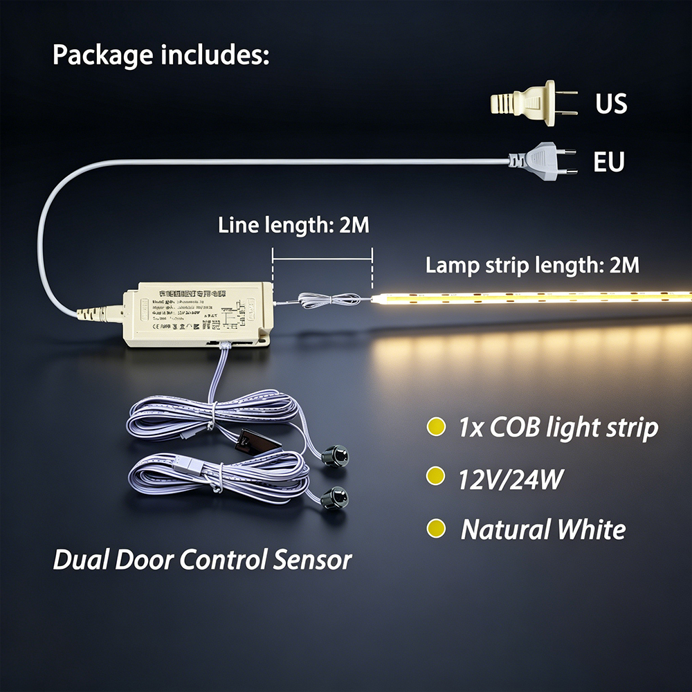EU Plug-1 X COB LED strip