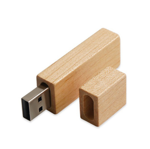 2-in-1 yüksek hızlı USB 2.0 Flash sürücü U Disk kare ahşap sopa kalem Android telefonlar için özel baskılı sakız temalı tasarım - Product Image 2
