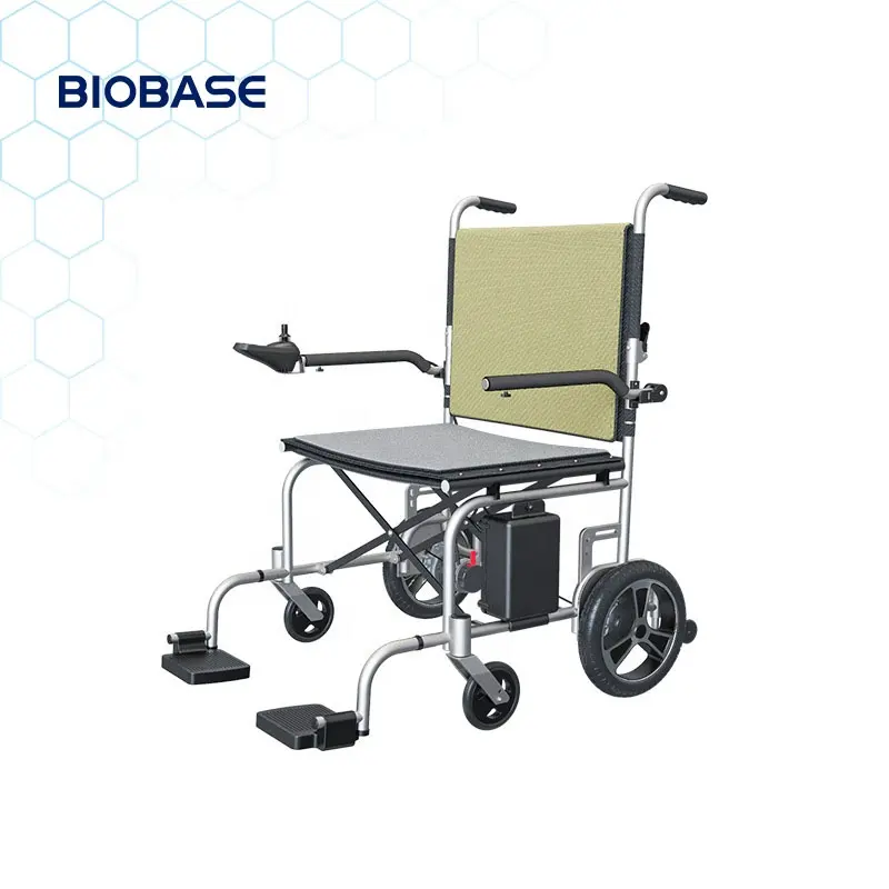 BIOBASE China Cadeira rodas elétrica dobrável alumínio leve Power Wheel Chair com bateria lítio