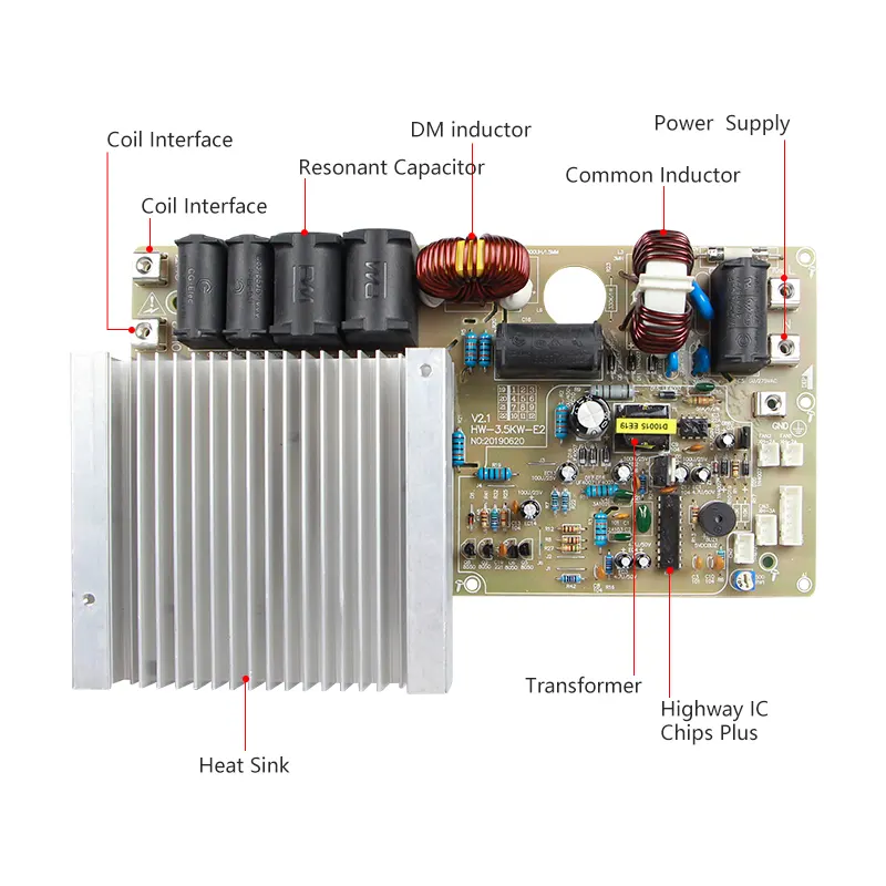 Pabrik OEM aluminium FR4 sirkuit MIK pengeras suara nirkabel kompor induksi Pcba papan desain Pcb layanan