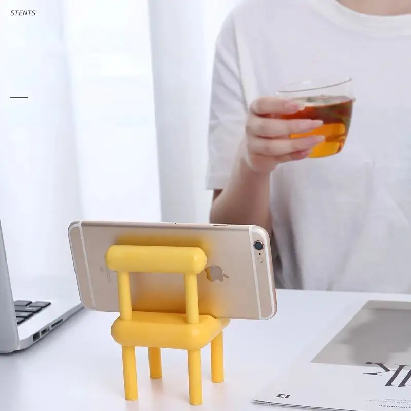 Grosir Pabrik pemegang telepon khusus Desktop Dekorasi kursi pegangan telepon seluler untuk meja pemegang telepon genggam