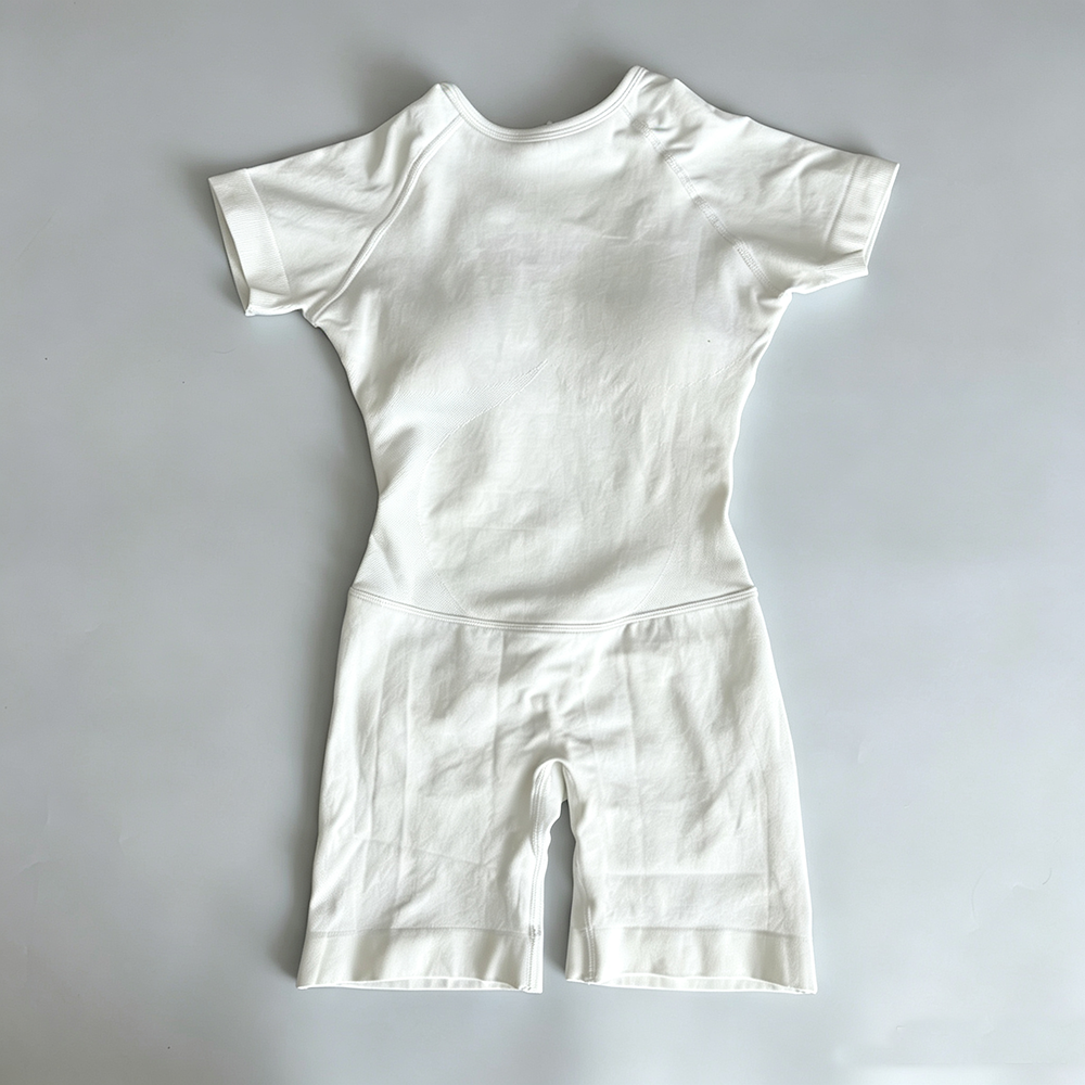 White-short-sleeve onesie
