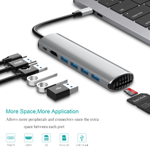 100W ricarica rapida tipo C hub maschio USB3.0 RJj45 porta di rete tipo C USB C Hub adattatore per M1M2 Macbook Air/Pro - Product Image 1