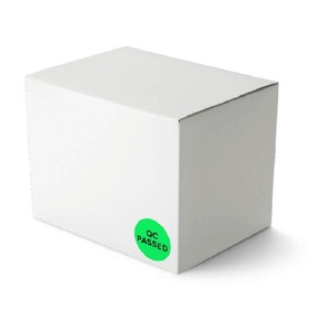 Green Quality Control <strong>QC</strong> Passed <strong>Labels</strong> <strong>Custom</strong> Printed Round Stickers
