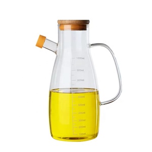 Grosir gelas borosilikat 1000ml, <span class=keywords><strong>dispenser</strong></span> minyak zaitun dan cuka untuk dapur, botol kaca minyak goreng, <span class=keywords><strong>dispenser</strong></span> minyak