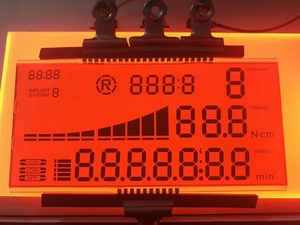 Display lcd monocromatico personalizzato di alta qualità a 7 segmenti a 6 cifre a 70 pin per distributore di carburante della stazione di servizio - Product Image 5