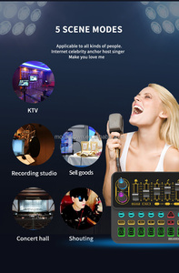 V 10 Pro USB ses kartı bm800 mikrofon seti kayıt bm 800 kondenser mikrofon ile k300 ses ses kartları ve mikserler stüdyo için - Product Image 5