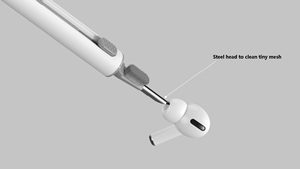 2022新款按钮多功能三合一耳机清洁笔耳机耳塞airpod定制纤维清洁笔 - Product Image 5