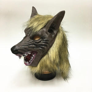 A Complete Set of Werewolf Mask Horror Masquerade Party Props