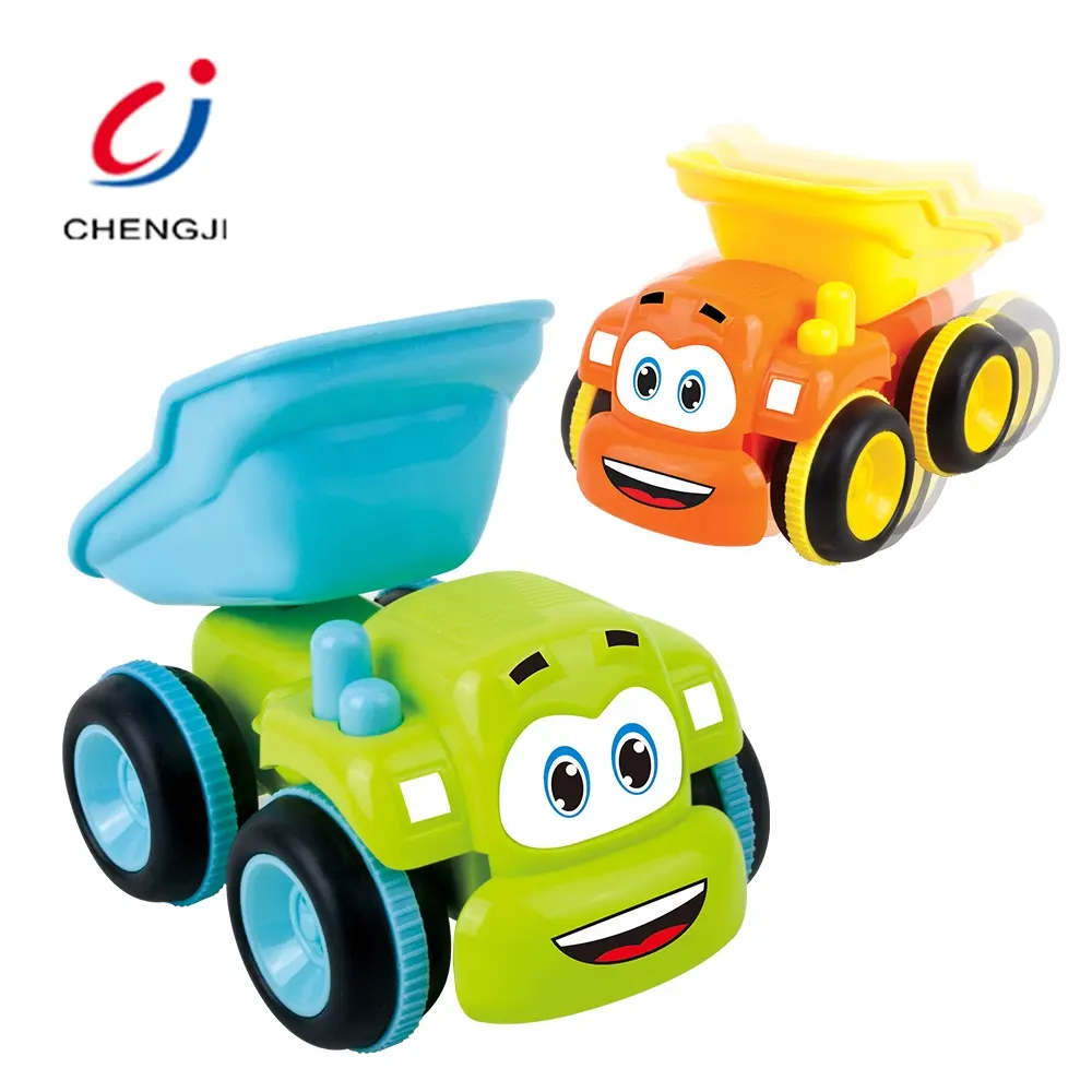 Mini camion en plastique amusant et mignon pour enfants, jouet de voiture à friction à inertie pour bébé