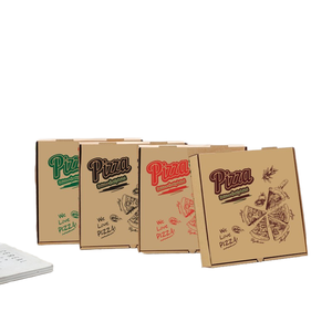 カスタマイズ可能なピザボックスベーキングペーパーボックス包装食品製品ラベル紙箱 - Product Image 1