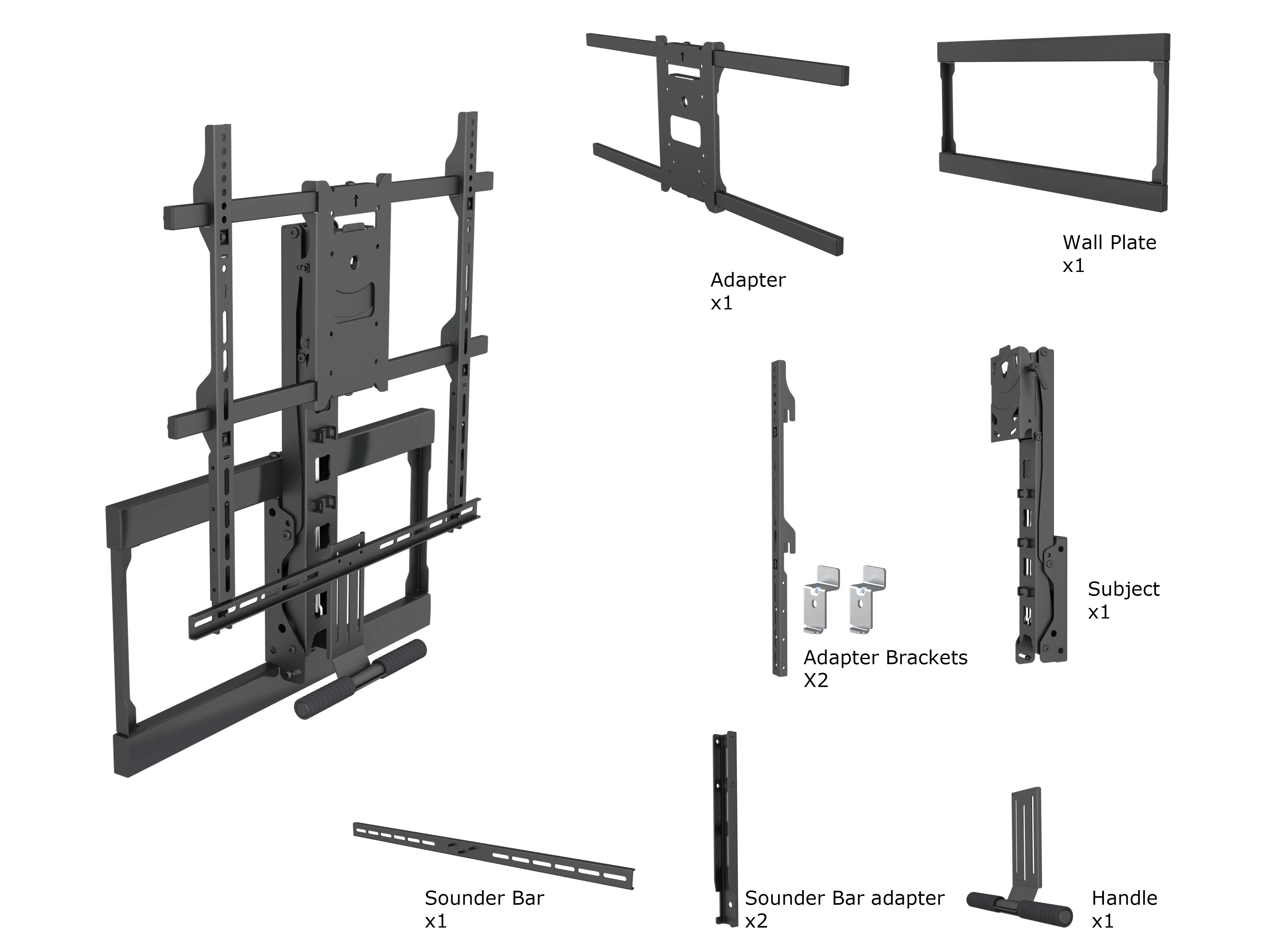 Full Motion Open Haard Schoorsteenmantel Tv Muurbevestiging Beugel Cantilever Lift