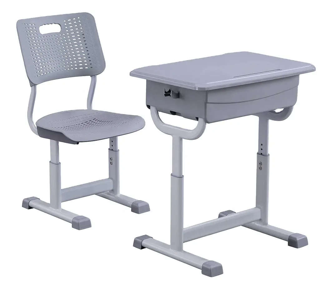 Aula mobili regolabile in altezza della scuola primaria studente scrivania e sedia