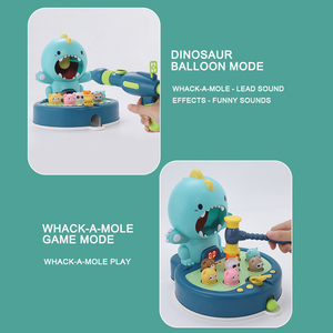 Çocuklar 3 in 1 dinozor patlama-a-mol oyuncak bebek bulmaca çekim çok fonksiyonlu eğitim oyuncaklar dayak ebeveyn-çocuk ses işık - Product Image 3