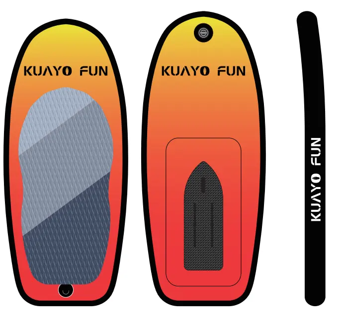 2023 Novo Modelo 140L Inflável Dupla Camada PVC Surf Hydrofoil Unisex Foil Board para águas oceânicas com ISUP Paddle Board