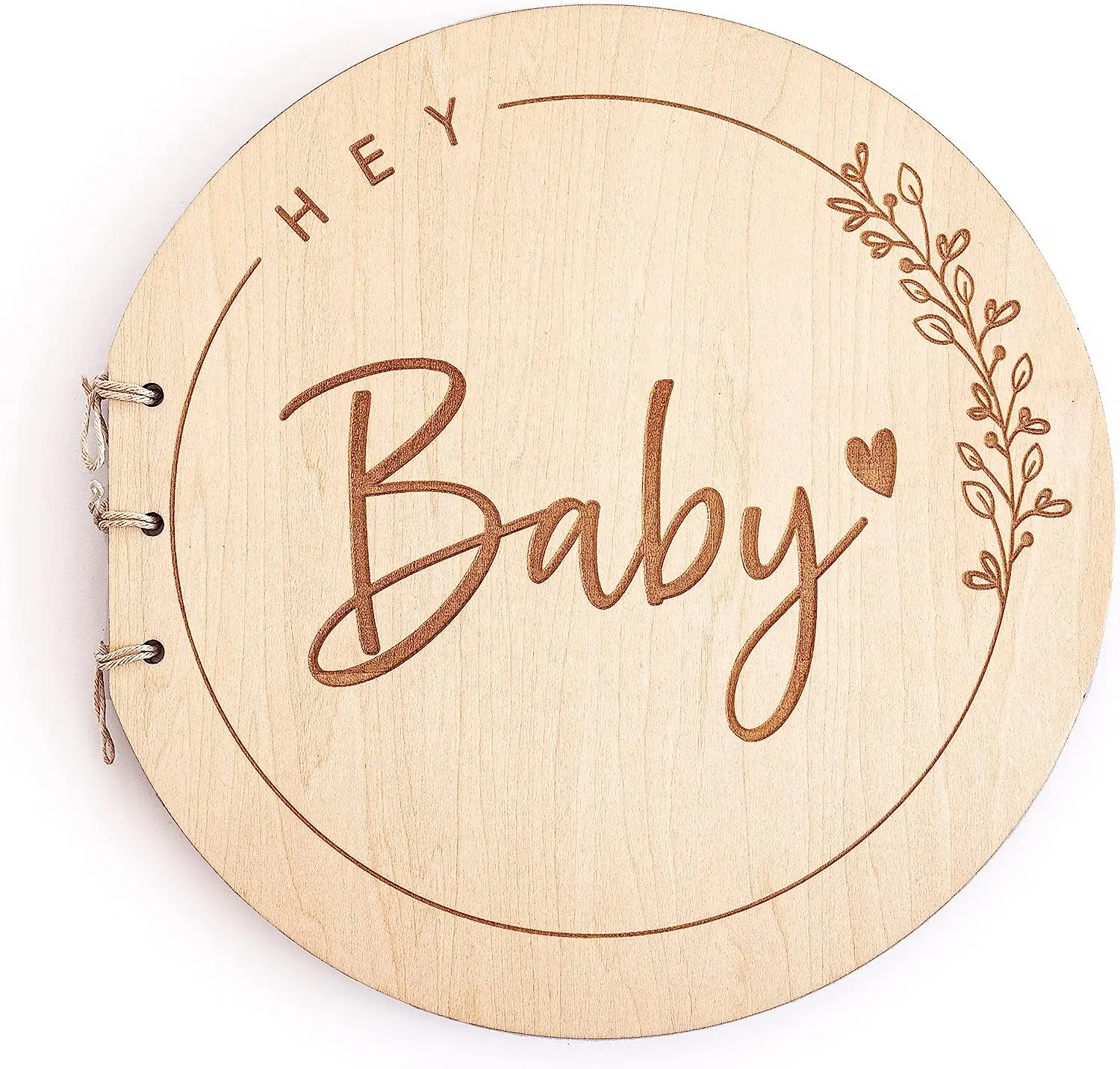 Baby Shower Gift Baby Shower Memory Album Baby Shower libro degli ospiti con copertina in legno