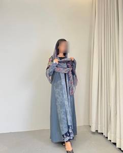 头巾Bawal披肩缎面印花自有品牌马来西亚双层即时批发素色围巾Tudung