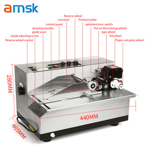 MY-380F elektrische kontinuierliche automatische feste Tinte Rad Verfalls datum Charge Chargen nummer Codierer Stempeln Drucker Codierung maschine - Product Image 3