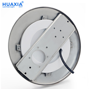 24W IP68防水RGB发光二极管水疗池灯不锈钢车身变色12v输入，适用于室外游泳池和池塘