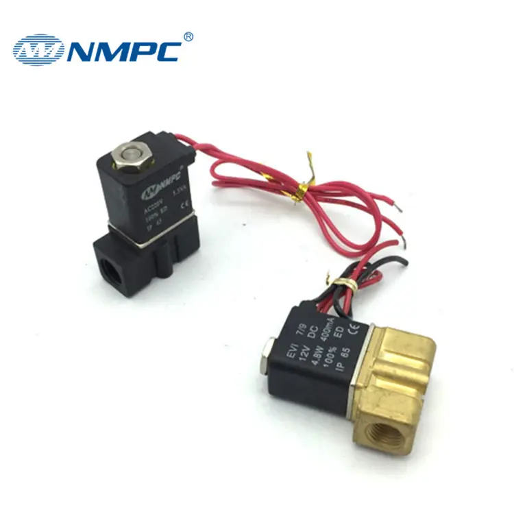 2 웨이 밸브 1/4 "1/8" 포트 크기 AC220V DC24V DC12V 2/2 웨이 2P025-08 공압 솔레노이드 미니 밸브