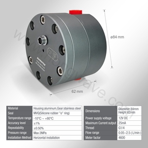 Akış sensörü Y bakır HW-FS-03 ile filtre kiti pompa debimetre Common Rail Test tezgahı için dişli yağı akış metre - Product Image 2