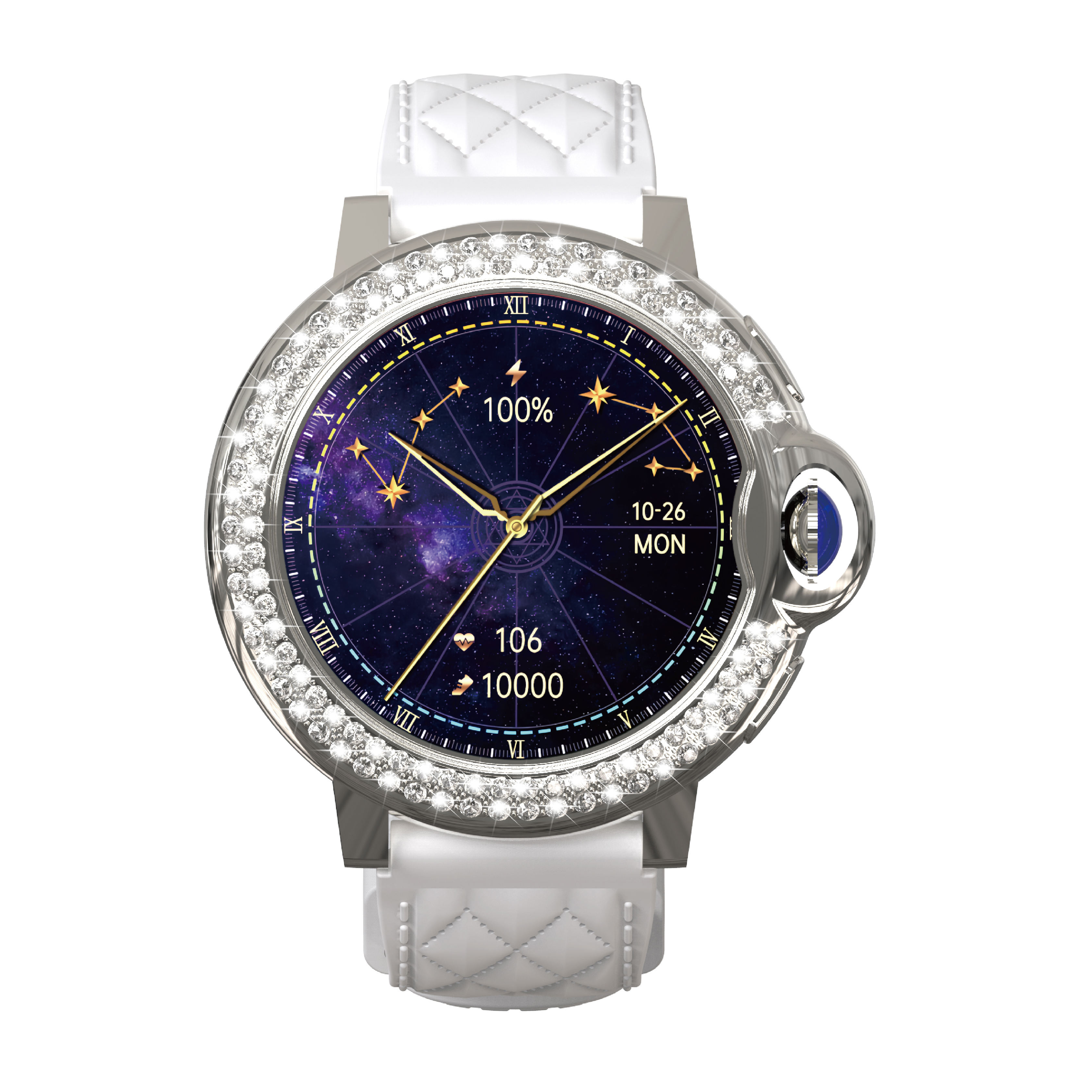 Bracelet argenté et blanc