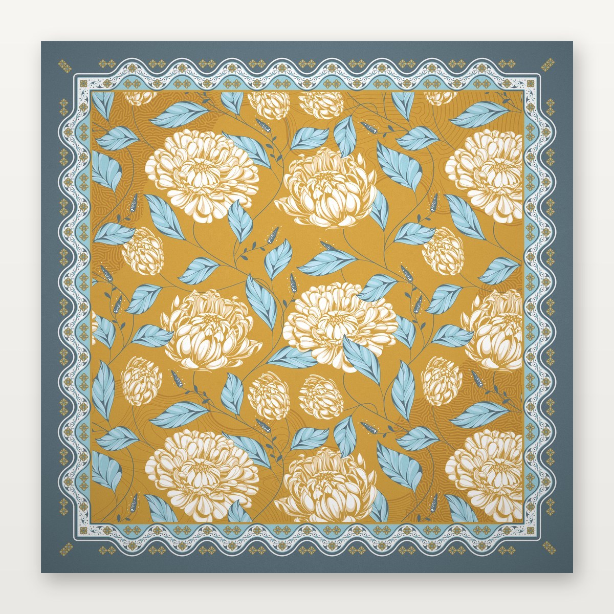 Tapis de Mahjong jaune