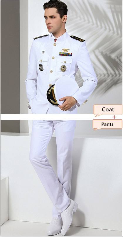 White jacket+pants without accessories