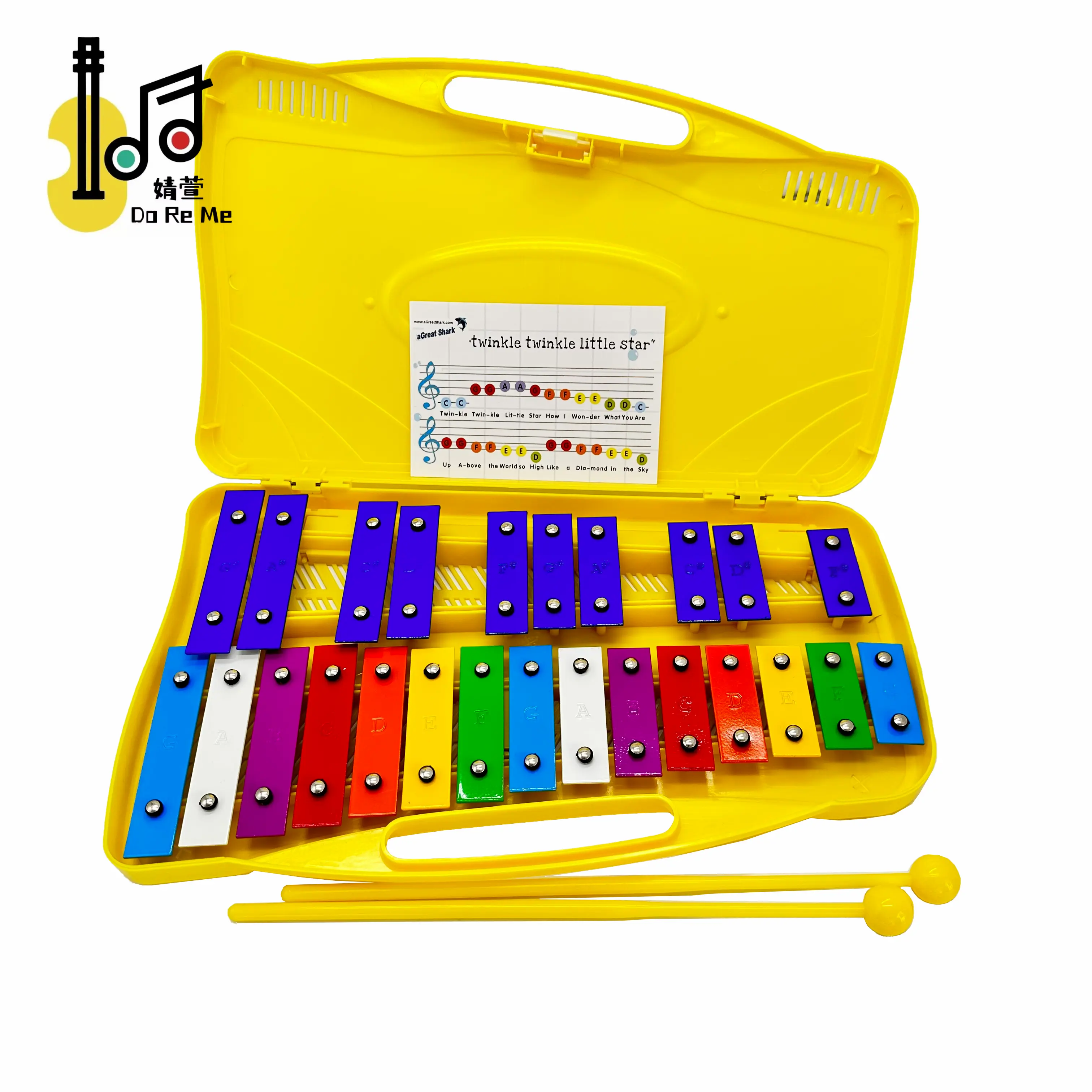 25 note xilofono colorato con musica cromatica in vendita con tasti in metallo strumenti musicali pianoforte per bambini