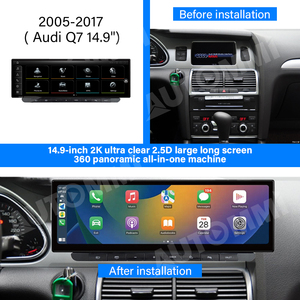 Q7 14,9 pulgadas Android Car Screen Navegación GPS 2K Resolución WIFI 4G Carplay Android Auto para 2005 - 2017 Audi Car DVD Player - Product Image 2