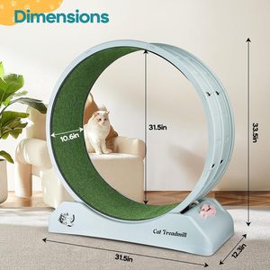 Plastic <strong>Cats</strong> Treadmill Wheel Exerciser for <strong>Cat's</strong> Easy Install Suits for Most <strong>Cats</strong>