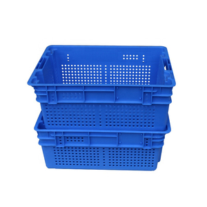 Fruits Packaging Plastic Turnover Box <strong>Nested</strong> <strong>and</strong> <strong>Stacked</strong> <strong>Crate</strong> Reusable Heavy Duty Mesh Type Plastic <strong>Crate</strong>