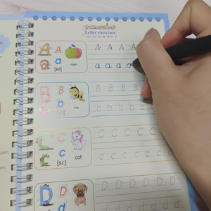 Magic Pen <strong>Writing</strong> Sank Book Practice Copybook Handwriting English Reusable Magical Copy Books for Kids Tracing Calligraphy - Product Image 6