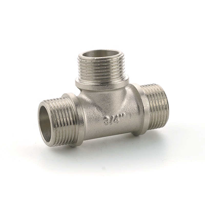 Manufacturer supply connector inner wire tap water pipe fitting 1/2in-1in tee elbow tee fittings