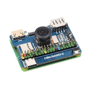 Scheda Base Nano (C) per Raspberry Pi Compute Module 4, stesse dimensioni del CM4, fotocamera integrata 8MP