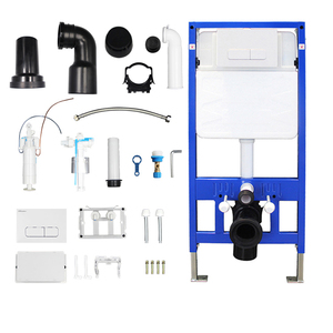 Hidden Fixation Rimless Wall Hung Toilet &amp; Concealed <strong>Cistern</strong> Frame <strong>WC</strong> Unit
