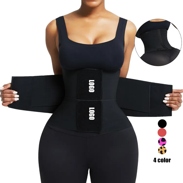 HEXIN Vente en gros Ceinture de soutien dorsal avec compression pour femmes, pour le contrôle de la graisse du ventre, pour l'entraînement de la taille