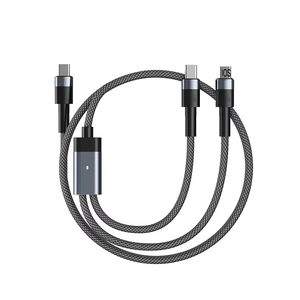 2-in-1 Super Fast Charging Data Cable Dual Head Flash Charging for <strong>Apple</strong> <strong>iPhones</strong> for Huawei PVC One-to-Two Mobile Phone - Product Image 1