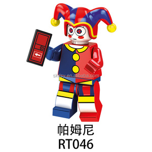 カフモ組立ブロックセット,ミニフィギュア用RT046-053用マジカルデジタルサーカスジョーカープラスチックモデルおもちゃf - Product Image 2