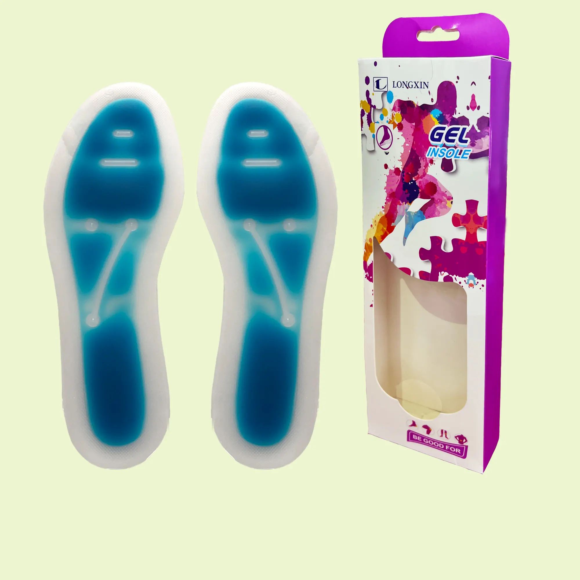 Plantillas de silicona líquida para aliviar el dolor de los pies, almohadilla de soporte para ARCO, calcetines