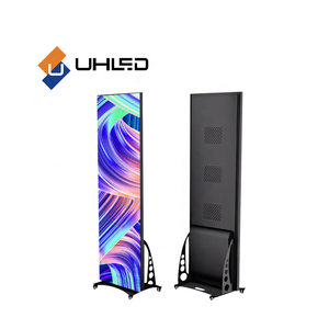 UHLED 640X1920mm P2 Flooring Standing <strong>Led</strong> Poster WiFi Control System Easy to <strong>Move</strong> Poster <strong>Display</strong> Panels <strong>LED</strong> Poster <strong>Screen</strong> - Product Image 4