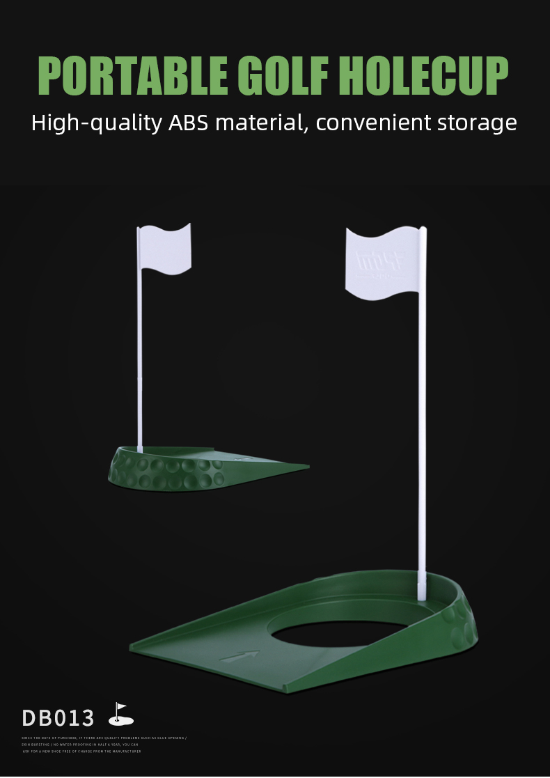 PGM DB013 plastic golf hole cup indoor practice putting green flags and