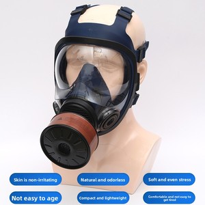 Plastik yüz maskesi Airsoft Meshmask maskesi oksijen ile yüz kapatma Maskss boya maskeleri tam yüz maskesi toz filtresi nükleer - Product Image 2