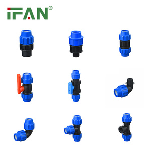 IFAN製造ポリHDPEPP圧縮継手アダプターネジ付きカップリングコネクターPEチューブHDPEパイプ継手 - Product Image 3