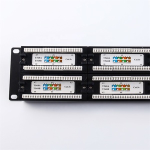 2u 48 painel do remendo do porto RJ45 Cat5e