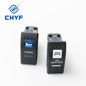 CHYF anahtarı LED SPST (ON)-OFF-(ON) 12V 20A / 24V 10A ağır 4 Pin IP67 su geçirmez 37.2*21.2mm deniz geçiş anahtarı - Product Image 4