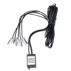 Araba LED iç şerit ışıkları renkli RGB ortam aydınlatma kitleri 64 renk 5 in 1 ile 6m Fiber led ışık tasarım - Product Image 1