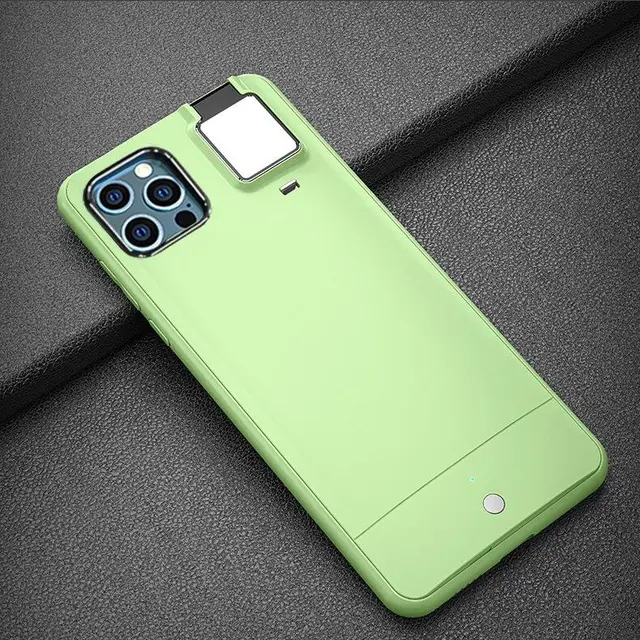 Fill Light Phone Case For iPhone 12 11 Pro Max 5G LED Light Selfie Beauty Ring Flash Phone Case For iPhone 6 6S 7 8 Plus X XS XR