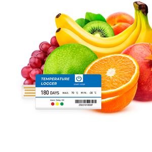 Seafood Refrigerated Transportation <strong>Single</strong>-<strong>use</strong> PDF <strong>Temperature</strong> <strong>Data</strong> <strong>Logger</strong> - Product Image 1
