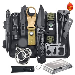 Baiyuheng Thiết Bị Chiến Thuật Kit Survival Kit Set 16 Trong 1 Đa Chức Năng Đi Bộ Đường Dài Kit Cho Khẩn Cấp Du Lịch Cắm Trại Công Cụ - Product Image 1